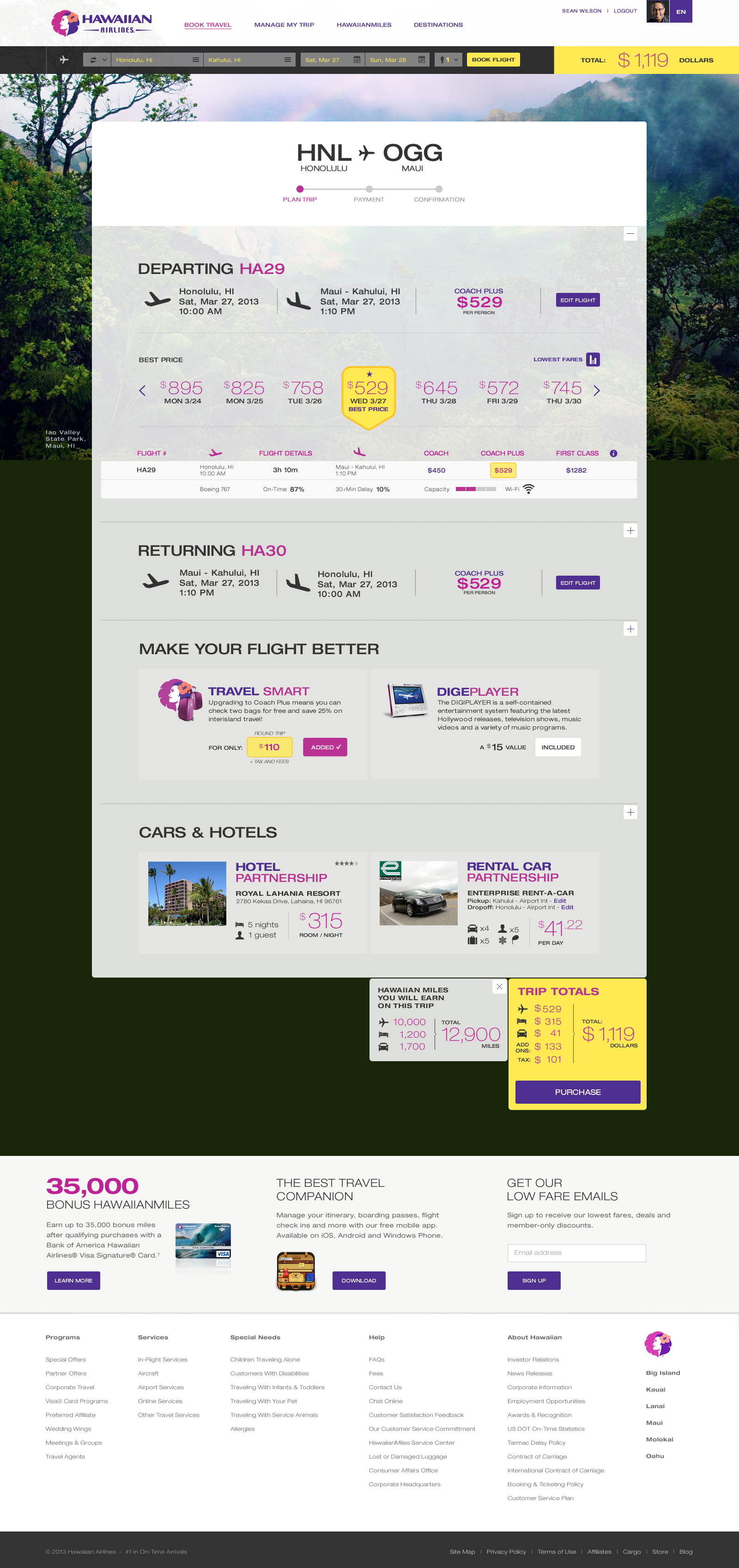 Flight Search Results