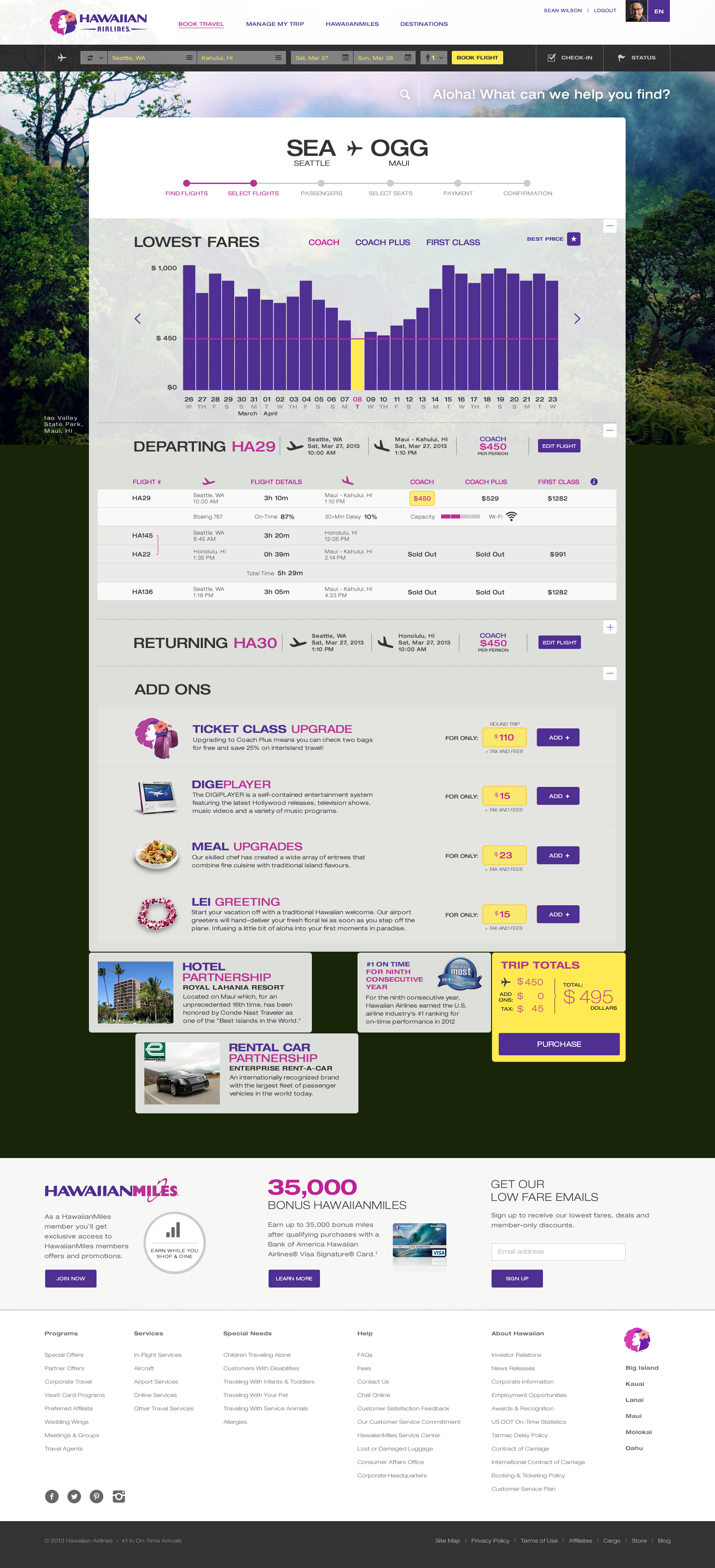 Flight Search Results